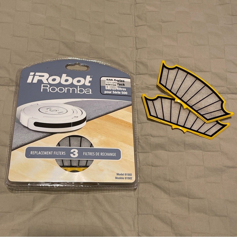 iROBOT ROOMBA 500 SERIES 2 FILTER REPLACEMENT ( 81502 ) NEW, FIVE FILTERS TOTAL